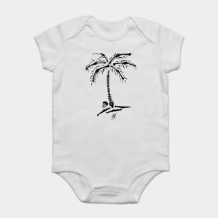 JTV "Skull and Bones" Palm Tree Tee - Big BLK Baby Bodysuit